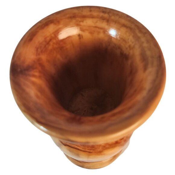 R.D. Brady Signed Burled Wooden Vase 9-1/2" H x 4-1/2" W (at base) - Picture 7 of 8